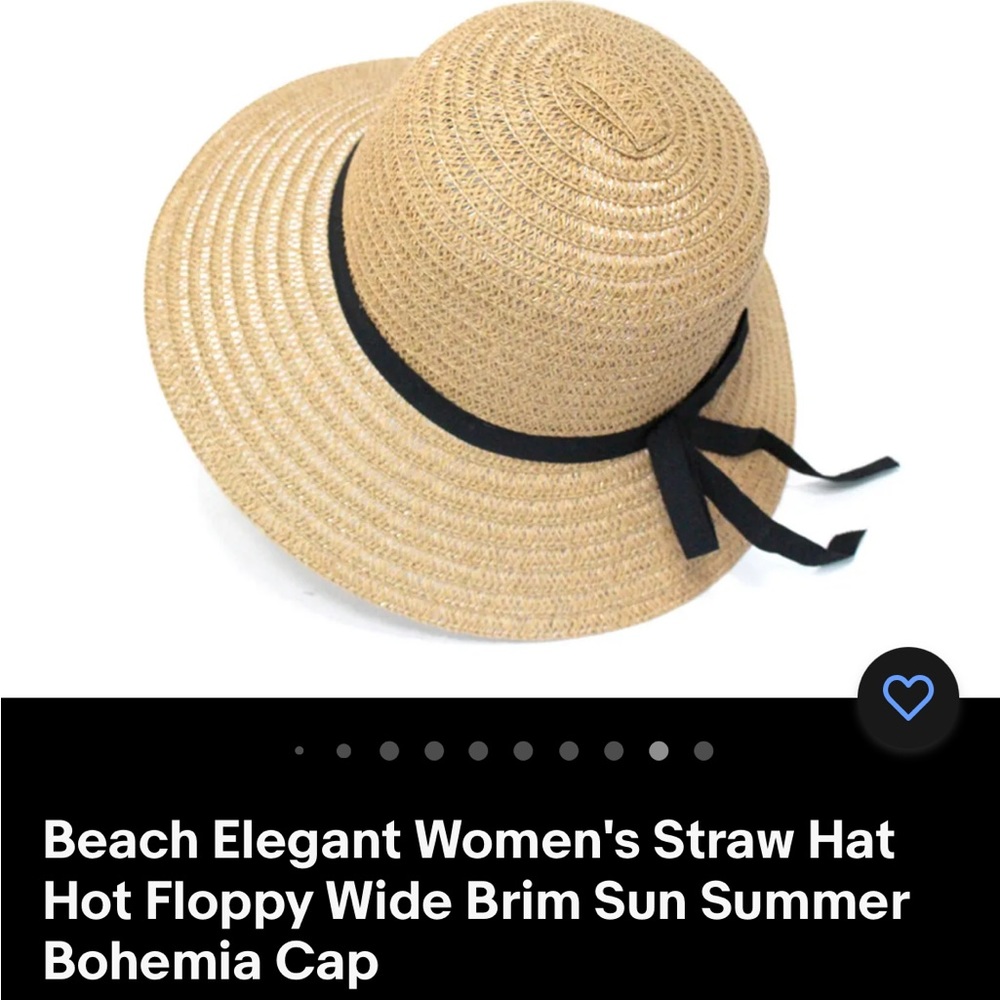 Beach Elegant Women's Straw Hat Hot Floppy Wide Brim Sun Summer
Bohemia Cap